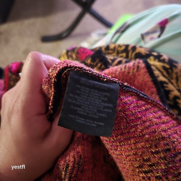 Anthropologie Moth Payton Floral Jacquard Jacket Sweater Cardigan Fair isle S - Picture 5 of 9